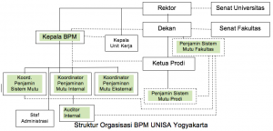 Struktur Organisasi BPM UNISA